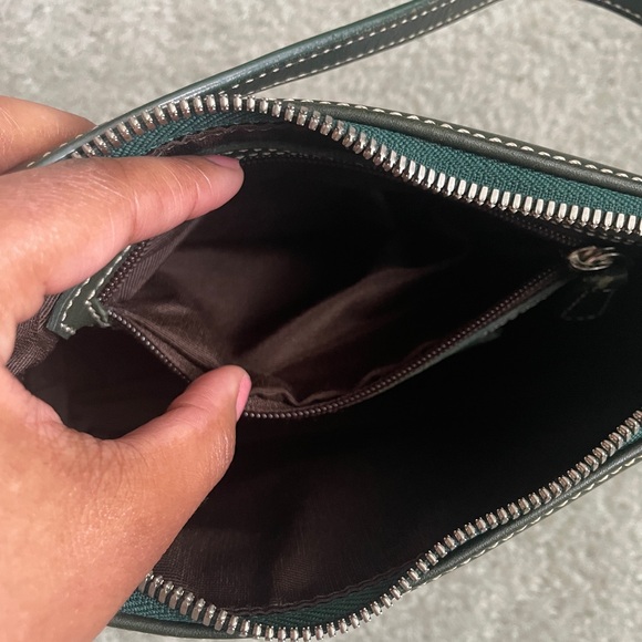 Vintage Coach Olive Green Hampton Demi Shoulder Bag 7785 🫒 - Picture 8 of 13